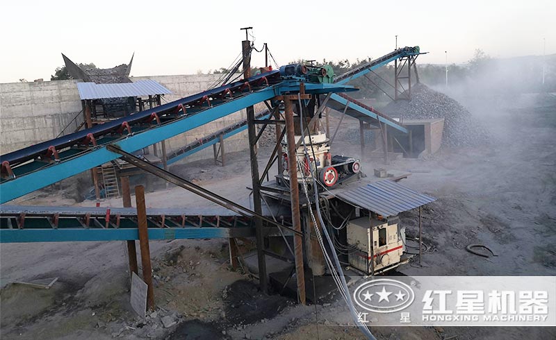 煤矸石制砂現場 煤矸石制砂現場