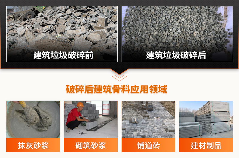 建築垃圾破碎後應用領域 建築垃圾應用領域