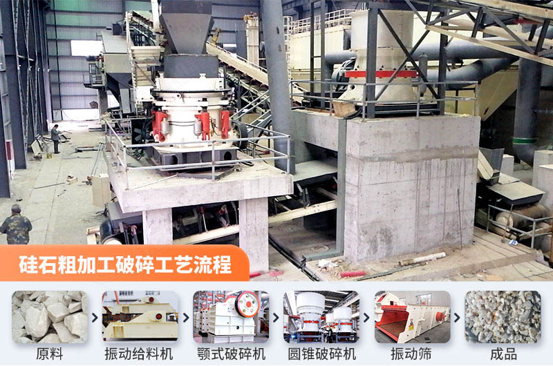 矽石粗加工破碎工藝流程 矽石粗加工破碎工藝流程
