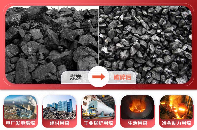 煤炭破碎前後及用途 煤炭破碎前後及用途