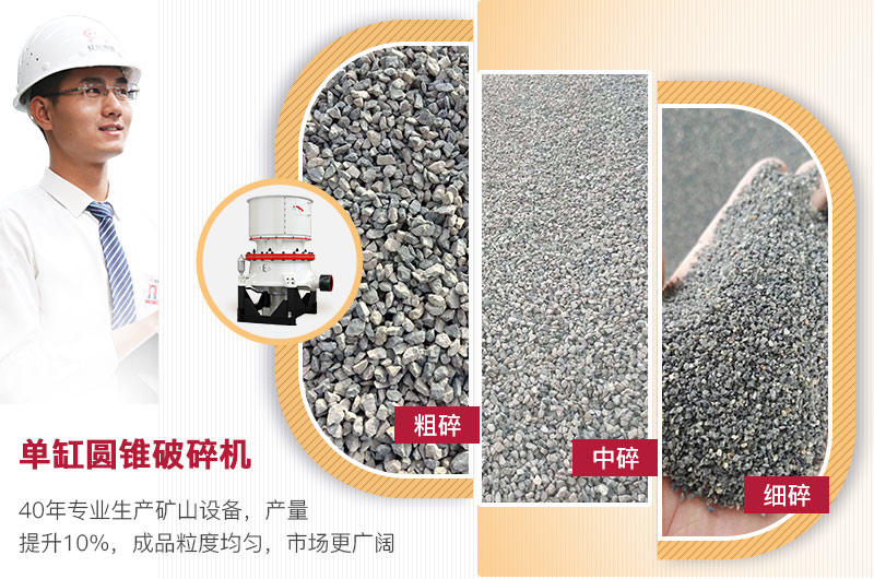 圓錐破可加工多種規格石子 圓錐破可加工多種規格石子