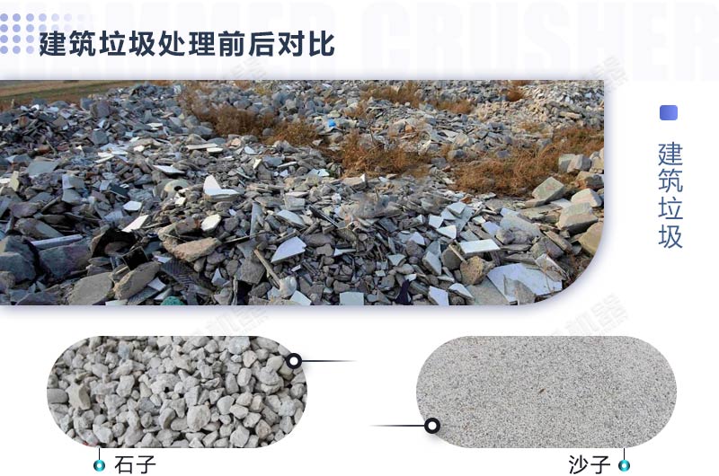 建築垃圾處理前後對比 建築垃圾處理前後對比