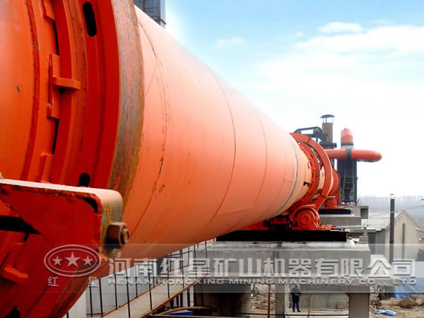 回轉窯焙燒現場