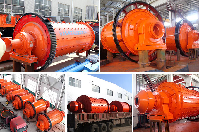 不同種類型号的球磨機