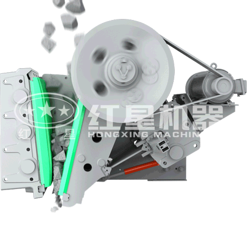 颚式破碎機工作原理圖