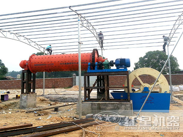 環保球磨機生産現場