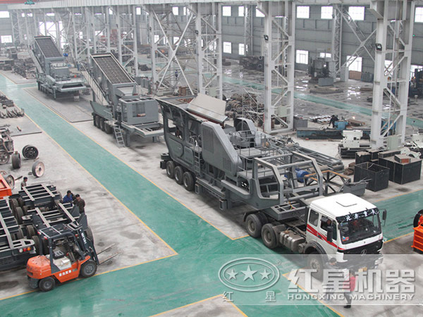 建築垃圾破碎站車間圖片