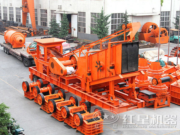 紅星機器小型車載移動破碎機廠家