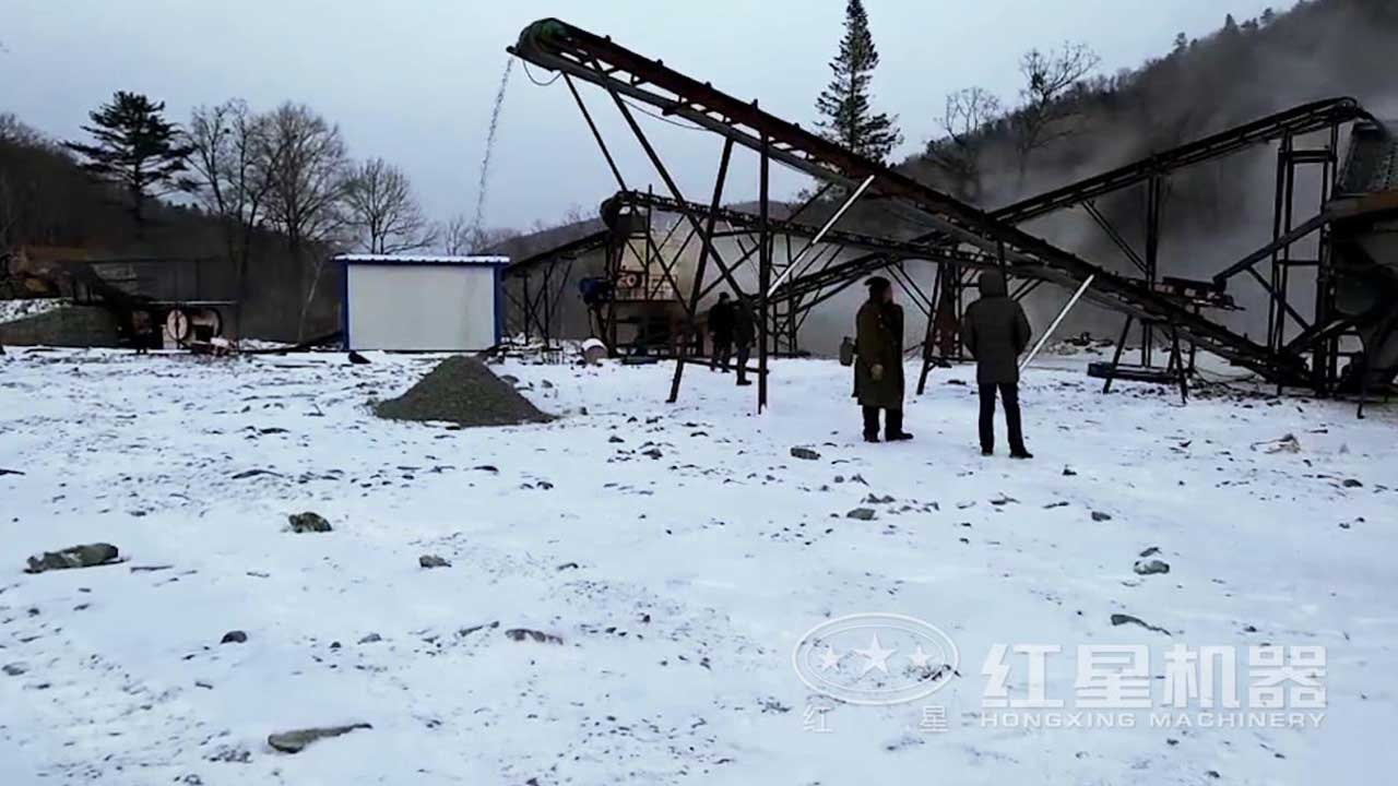 煤矸石破碎生産線作業視頻-吉林客戶現場