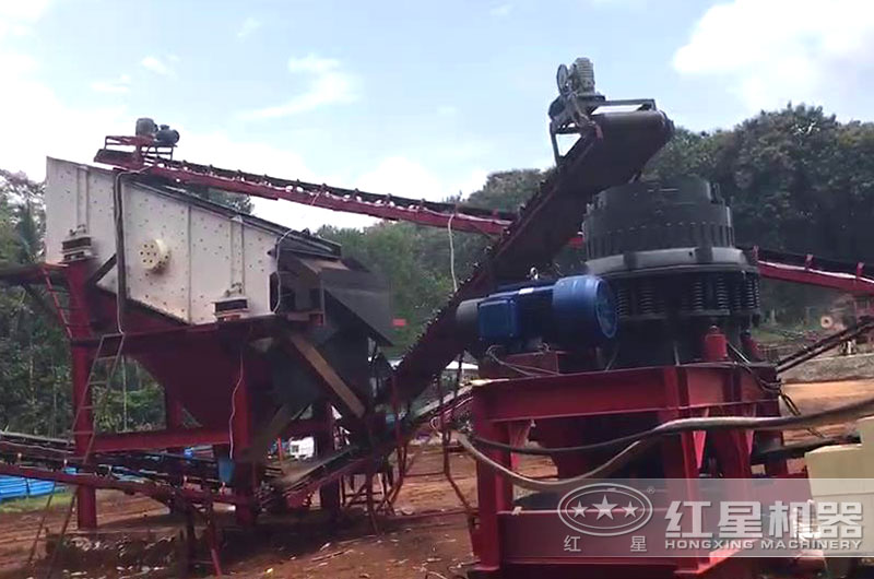 生産線中用于細碎的圓錐破碎機