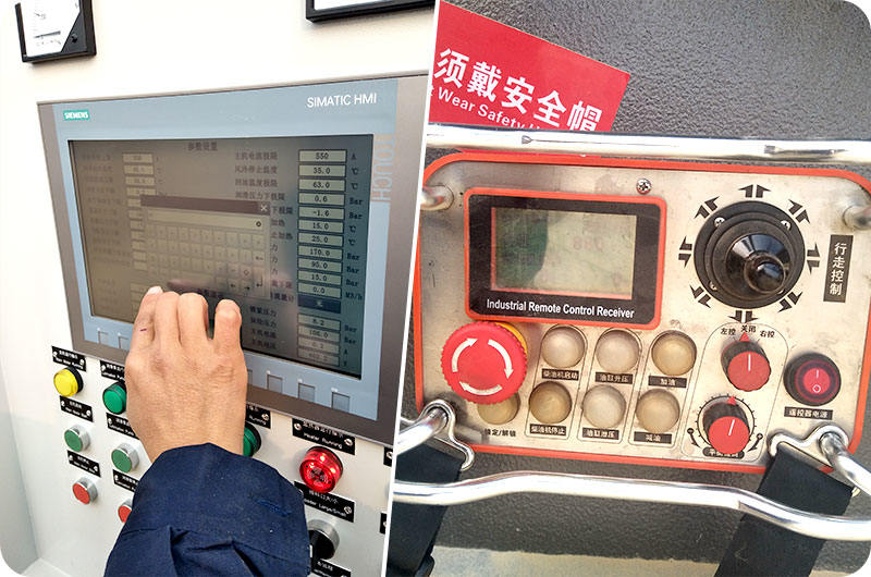 觸摸屏作業、遙控行走