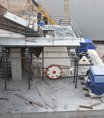 河南新鄉大型石子破碎生産線現場