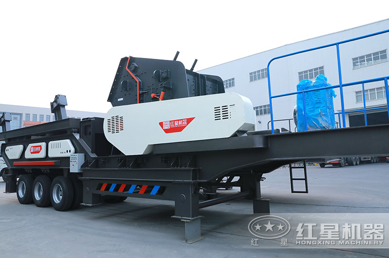 移動式建築垃圾破碎機實拍圖