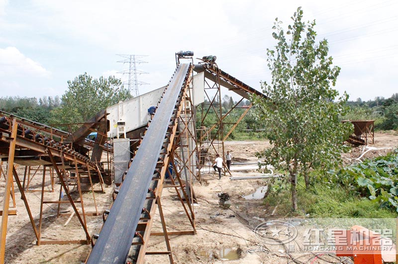 安微客戶制砂生産線現場實拍圖
