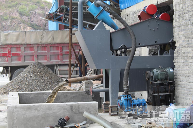 脫水篩,建設沉澱池,水可循環利用