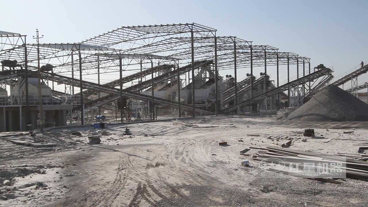 大型砂石生産線作業視頻-河北客戶現場