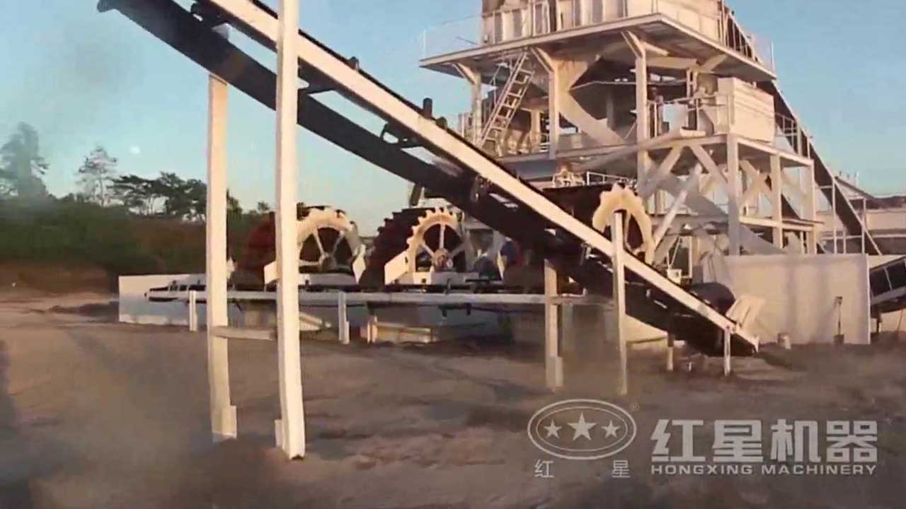 水洗沙生産線視頻-廣東客戶現場