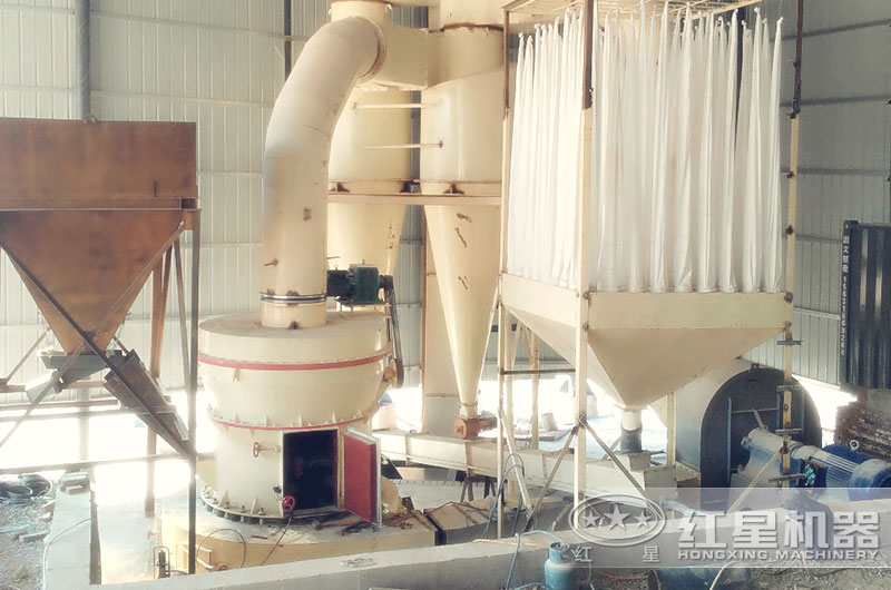 山西客戶石灰石磨粉現場