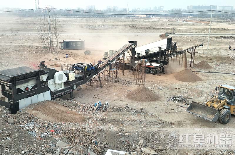 北京客戶建築垃圾處理現場