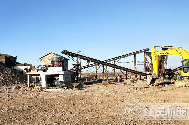 烏茲别克客戶石子破碎現場實拍圖