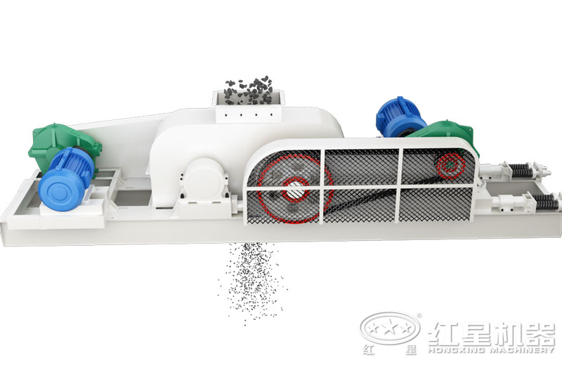 小型對輥式粉碎機設備圖