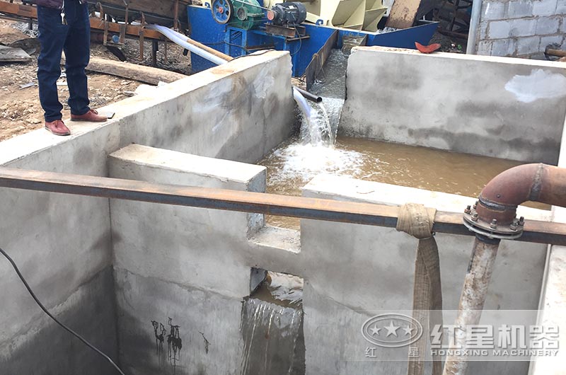 水洗沙廠建設沉澱池